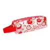 Linda Funda Roja para Apple Pencil para Estudiantes, Bolsa Transparente de PVC de Gran Capacidad para Papelería, Estuche Portátil de Pie para Niños al por Mayor