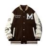 Moda Juvenil Popular Cuello Mangas Primavera y Otoño Manga Larga Suelta Moderna Chaqueta de Cuello de Béisbol para Hombre Nuevo Estilo de Botonadura Sencilla