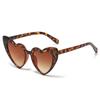 Nuevas gafas de sol transfronterizas europeas y americanas para mujer, gafas de sol de moda con forma de corazón, gafas de sol modernas con forma de corazón de melocotón.