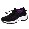 2027 Atacado Transfronteiriço Sapatos Femininos Plus Size, Sapatos de Mãe, Sapatos de Balanço, Sapatos Meia, Sapatos Femininos Fly-Knit, Comércio Exterior Amazon