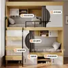 Apartamento Pequeno Estudante Adulto Dormitório de Dois Andares Beliche Cama Cápsula Espacial Beliche Albergue Apartamento Cama