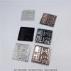 Placas de identificación de alta gama fundidas a presión, letreros de aleación de zinc hechos a medida, fabricantes profesionales de placas de identificación simétricas antiguas de cobre para muebles