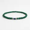 Pulsera de cuentas transfronteriza Amazon wish Ojo de Tigre piedra volcánica piedra mapa 8mm Pulsera Pulsera magnética para hombre