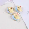 Serie Oso Mantequilla de Dibujos Animados Gel de Crema DIY Funda para Teléfono Móvil Cuerda para Pasador Caja de Papelería Zapatos con Agujeros Flor para Zapatos Refrigerador