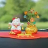 Gato de la Fortuna Creativo Adorno para Coche Juguete que se Mueve Decoración para Tablero Artesanía de Resina
