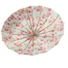 Estilo Chinês Extra Grande Reforçado Costelas Duplas Espessado Cor Gel Proteção Solar Proteção UV Guarda-chuva Alta Estética Ilustração Ensolarado/Chuvoso Guarda-chuva Dobrável