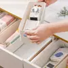Fornecimento Exclusivo Transfronteiriço de Caixas Organizadoras de Mesa, Cestas Organizadoras para Cosméticos e Lanches, Caixas Organizadoras para Gavetas de Casa, Banheiro e Cozinha