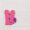 Dibujo animado lindo cara lateral conejo acrílico DIY hecho a mano accesorios para horquillas pegamento crema material decorativo pegatinas para funda de teléfono