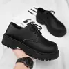 Botas Martin Negras de Caña Baja para Hombre Jinbukang Tendencia Otoño 2025 Nuevas Talla Grande 46 Suela Gruesa Estilo Británico Zapatos Casuales