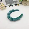 Comercio electrónico transfronterizo consignación personalizada terciopelo nuevo diadema de corona alta accesorios para el cabello para el baño baño maquillaje TEMU al por mayor