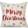 Funda de almohada navideña nueva más vendida de Amazon Funda de almohada de árbol de Navidad Material de lino Venta directa de fábrica