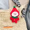 Nuevo Colgante Navideño de Peluche Llavero Chirriante Broche de Gatito DIY Accesorios para el Cabello de Papá Noel Accesorios