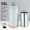 Cubo de basura redondo sin tapa para centros comerciales, cafeterías, cubos de basura de acero inoxidable para tiendas de té de leche, balas personalizadas
