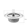 Malla de filtro de acero inoxidable tazón de cocina cesta de fregadero filtro cuenco para verduras alcantarilla basura filtro anti-atasco