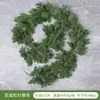 Guirlanda de pinhas artificiais transfronteiriça com pinhas, decoração de feriado de planta artificial, guirlanda de Natal, guirlanda artificial de folhas de pinho e cipreste