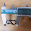 Mosquetón de Aleación de Zinc en Forma de S de Stock Gancho Multifuncional para Mochila de Exterior Gancho Negro de Figura Ocho