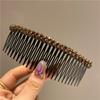 Pente de cabelo de cristal franja pente invertido grampo de cabelo acessórios de cabelo coreano grampo de cabelo adulto cabeça traseira organizador de cabelo quebrado atacado