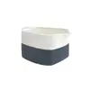 Cesta de Almacenamiento Tejida con Hilo de Algodón Plegable Organizador de Bocadillos de Tela para Escritorio Cesta de Almacenamiento Cesta para Ropa Sucia Cubo de Almacenamiento para Juguetes Infantiles