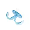 Suprimentos para Manicure Portátil Mini Chifre Manicure Multifuncional Translúcido Limpeza de Unhas Plástico Escova de Pó com Tampa