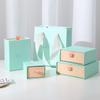 Caja de Almacenamiento de Joyería Personalizada Wow Lote Pequeño Logo Personalizado Caja Tapa Cielo y Tierra Caja para Anillos Pendientes Caja de Empaque para Joyería