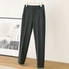 Nuevos Pantalones de Traje de Lana Otoño e Invierno~Forrados de Polar y Engrosados Pantalones Rectos Fluidos Tipo Cigarrillo para Mujer Pantalones Largos 035
