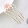 Pente de cabelo de diamante de cristal de liga transfronteiriça com cinco dentes, pente de inserção, acessórios para cabelo feminino, parte de trás da cabeça, updo, acessórios para cartão de cabelo, fábrica, atacado