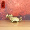 Conjunto Completo de Enfeites Filhotes de Dragão de Latão Sólido: Bixi, Chiwen, Pulu, Bi'An, Qiuniu, Yaizi, Suan Ni, Chaofeng