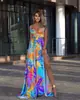 Vestido de Primavera 2025 Folha Nova com Elasticidade em Quatro Direções Boêmio Sem Alças Sem Alças que Arrasa no Chão para Mulheres