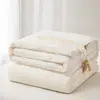 Colcha Jacquard de Kapok Clase A con Fibra de Soja, Colcha Cálida de Invierno, Colcha de Primavera y Otoño, Colcha Doble para Todas las Estaciones, Núcleo de Algodón Engrosado