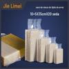 Jielimei 2 jin saco de vácuo de tijolo de arroz 10 + 5 * 32 cm saco de tijolo de arroz de nylon quadrado saco de embalagem tridimensional saco de arroz