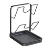 Soporte para Tapa de Olla de Encimera de Cocina, Estante de Almacenamiento para el Hogar con Ventosa, Estante para Tabla de Cortar de Cocina, Estante de Almacenamiento sin Taladro al por Mayor