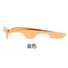 Pinza para cejas de acero inoxidable de fábrica injerto dispositivo auxiliar para pestañas postizas pinzas negras para pestañas pinza para cejas en forma de T herramienta de maquillaje de belleza