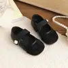 Zapatos para Niña, Zapatos de Cuero de Boca Baja para Niña Pequeña, Nuevo Estilo Primavera y Otoño 2025, Zapatos Individuales para Niños Medianos y Grandes, Mocasines para Niños de Suela Suave