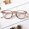 Gafas sencillas de moda de estilo coreano con montura redonda pequeña de TR90, puente en M, luz anti-azul, patillas retro curvadas, montura para gafas de miopía para hombre y mujer