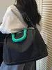 Bolsa de viagem leve de grande capacidade, bolsa de mão com alça transversal, bolsa para yoga e fitness, mala de armazenamento portátil de alto estilo