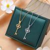 Collar de clavícula de llave nueva transfronterizo para mujer, diseño de nicho, calidad, versátil, personalidad, estilo frío, collar para influencers, joyería