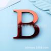 Adesivos de parede com combinação de letras EVA em acrílico vermelho para decoração de casa e espelho AliExpress