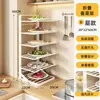 Estante de preparación de cocina, de pared para el hogar, multicapa, plegable, con bandejas para servir, estante de almacenamiento multifuncional, organizador de platos para fondue