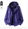 Chaqueta casual y cálida tres en uno hecha a medida para exteriores para hombres y mujeres, con un diseño desmontable, impermeable y a prueba de viento, adecuada para otoño e invierno