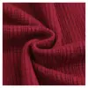Tecido com Borda de Brocado Nuvem 280g, Tecido de Malha Canelada Stretch Poliéster-Elastano, Conjunto de Vestido Outono e Inverno Tecido Canelado