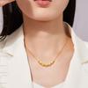 Loja de ouro mesmo estilo gato olho contas colar integrado cadeia Vietnã areia ouro imitação de contas de transferência de ouro das mulheres clavícula cadeia conjunto cadeia