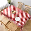 Toalha de Mesa Pic Nic Pe Amarelo Branco Azul Branco Vermelho Branco Xadrez Preto e Branco Plástico Decoração Festa de Feriado Suprimentos