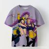 Padrão de Grupo de Meninas Caçadoras de Bruxas K-Pop Padrão 3 Impressão 3D Transfronteiriço Meninas Casuais Gola Redonda Manga Curta Camiseta Venda Direta da Fábrica Fornecimento