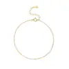Pulsera de Plata de Ley S925 Chapada en Oro de 18 Quilates para Mujer, Versátil, de Nicho, Estilo Minimalista, Versión Coreana, Apilable, Joyería Ultra Minimalista