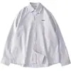 Camisa de Manga Larga a Rayas para Hombre Primavera y Otoño 2025 Nueva Holgada de Marca Tendencia Camisa Guapa Chaqueta Casual para Chicos