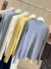 Nuevo Top Básico para Mujer Otoño/Invierno de Cuello Alto de Cachemira Sintética de Manga Larga Suave y Amigable con la Piel para Usar en Capas