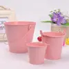 Suculentas Criativas em Vasos de Folha de Flandres Suprimentos de Casamento Baldes de Folha de Flandres Coloridos Baldes Pequenos de Folha de Flandres Artesanato de Jardinagem