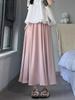 Pantalones de Falda Cortos Holgados de Verano para Mujeres Petite con Diseño Casual de Pierna Ancha de Seda Helada Drapeada