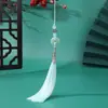 Nuevo Estilo Chino Hebilla de Paz de Imitación de Jade Nudo Chino Borla Colgante DIY Estilo Antiguo Hanfu Qipao Borla de Espada Adorno Colgante