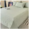 Sábana de Cama de Gasa de Tres Capas 100% Algodón Puro, Pieza Única, Clase A, Grado Materno e Infantil, Jacquard Amigable con la Piel, Sábana de Cama para Dormitorio, Funda de Almohada, Juego de Tres Piezas